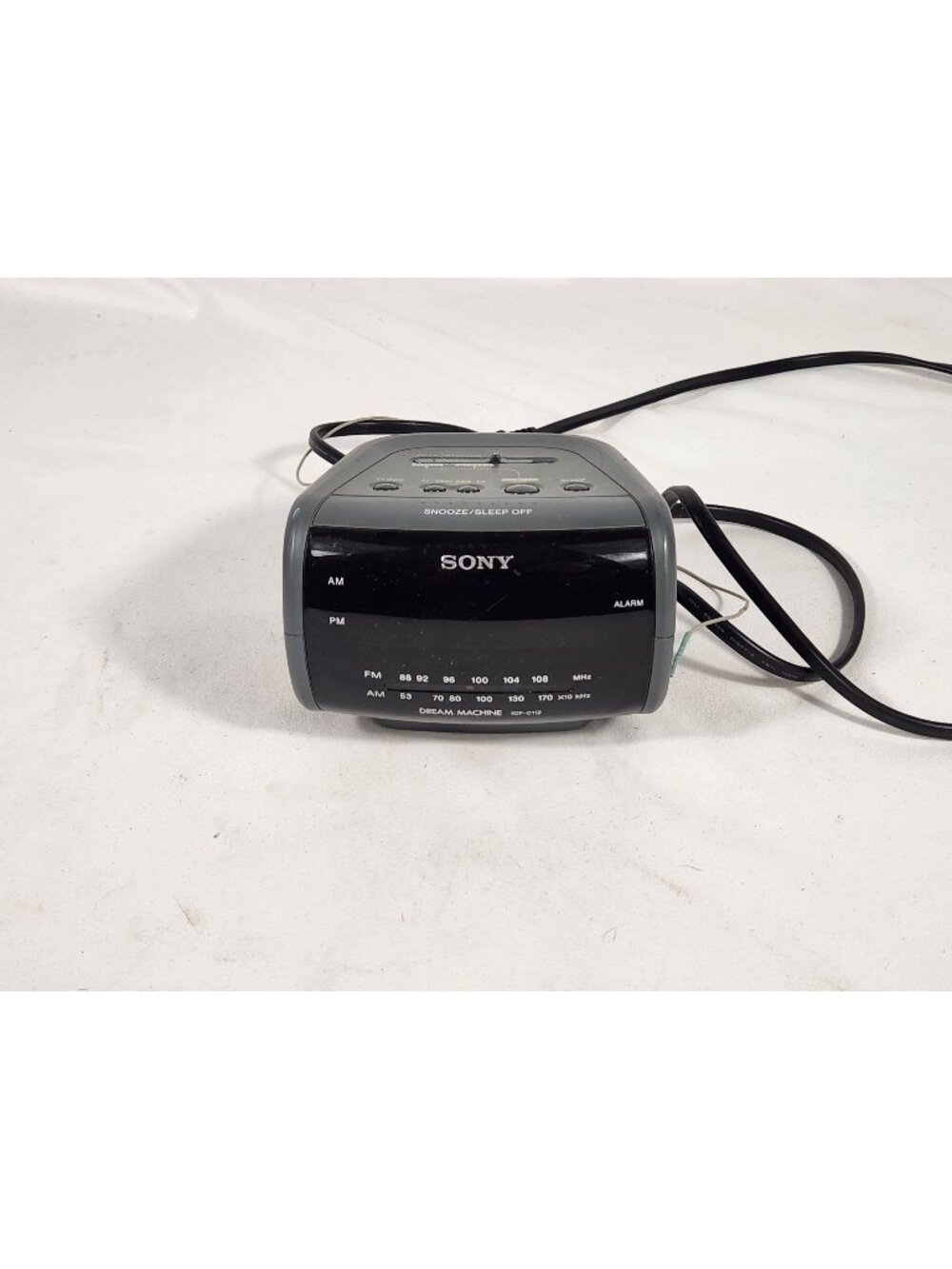 Sony Dream Machine Am Fm Dual Alarm Clock Radio ICF-C3112 Large display Works!
